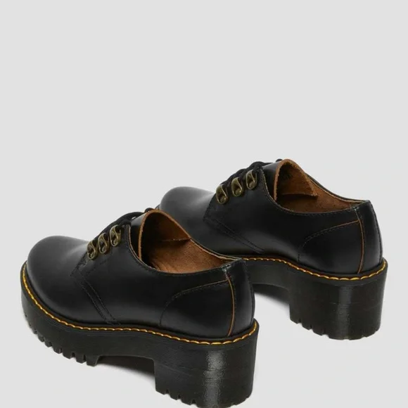 Dr Martens - Leona Lug Derby platform Black size 5 NEW Women's Shoes - Picture 2 of 5